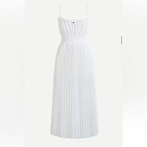 Jcrew Smocked-waist pleated dress, NWT, size 14